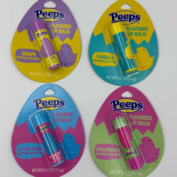 Lot of 4 Peeps Flavored Lip Balms - Picture 1 of 1